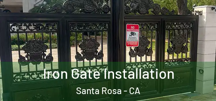 Iron Gate Installation Santa Rosa - CA